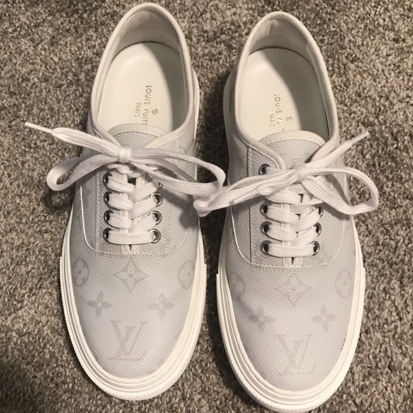 Louis Vuitton Trocadero Grey White Vans 